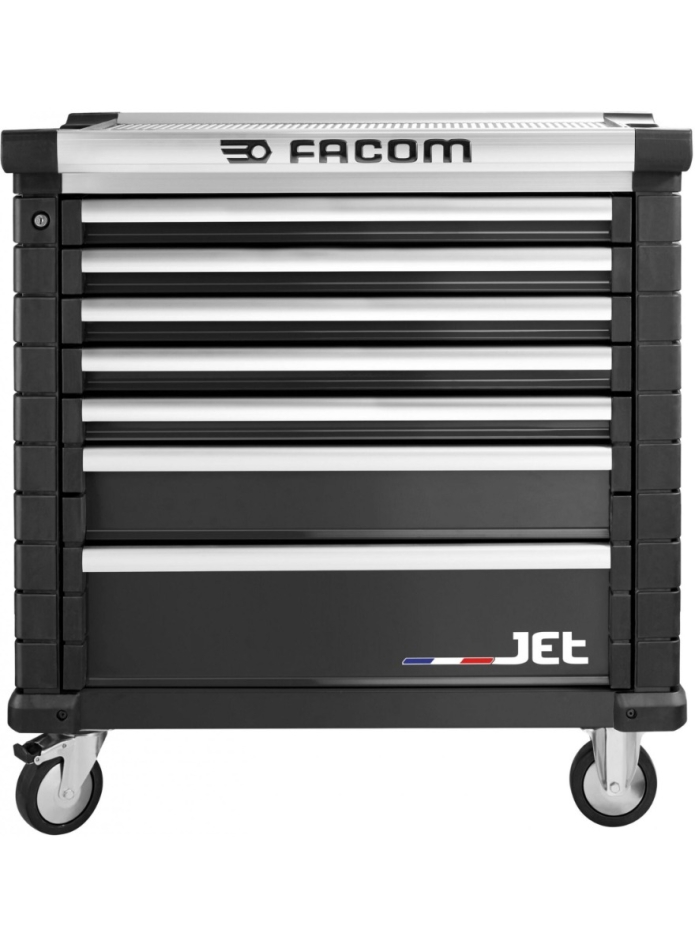 Carro de herramientas Facom JET.7NM4A de 7 cajones, M4, color negro