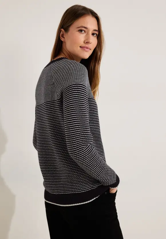 CECIL Gestreifter Strickpullover
