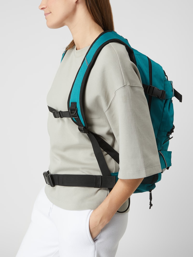 Rucksack mit Label-Details Modell 'LOUIS' in dunkelgrün