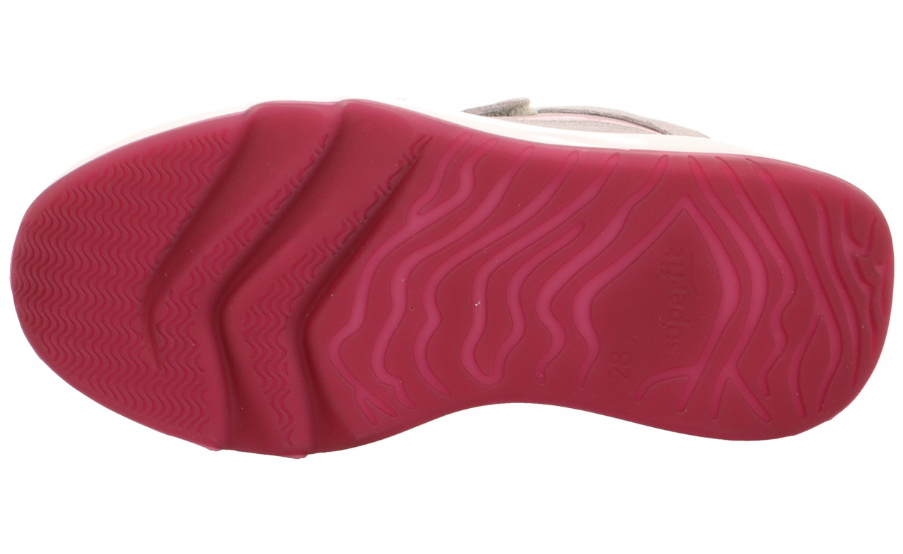 MELODY - Hellgrau/Rosa Sneaker low mit Klettverschluss
