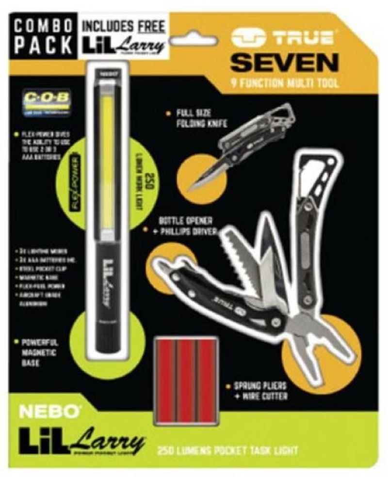 Nebo Combo Lil Larry mit True Utility Seven Multitool