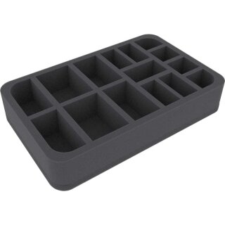 Feldherr 50 mm Half-Size Schaumstoff mit 15 Fächern