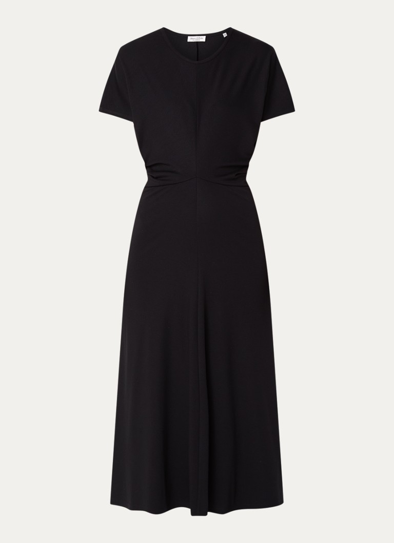 Vestido midi de punto con mangas murciélago de Marc O'Polo