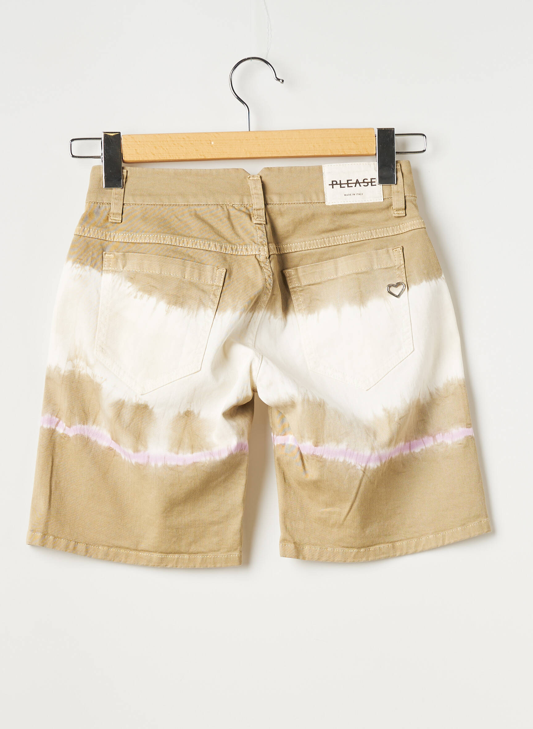 Please Bermudas Femme couleur beige