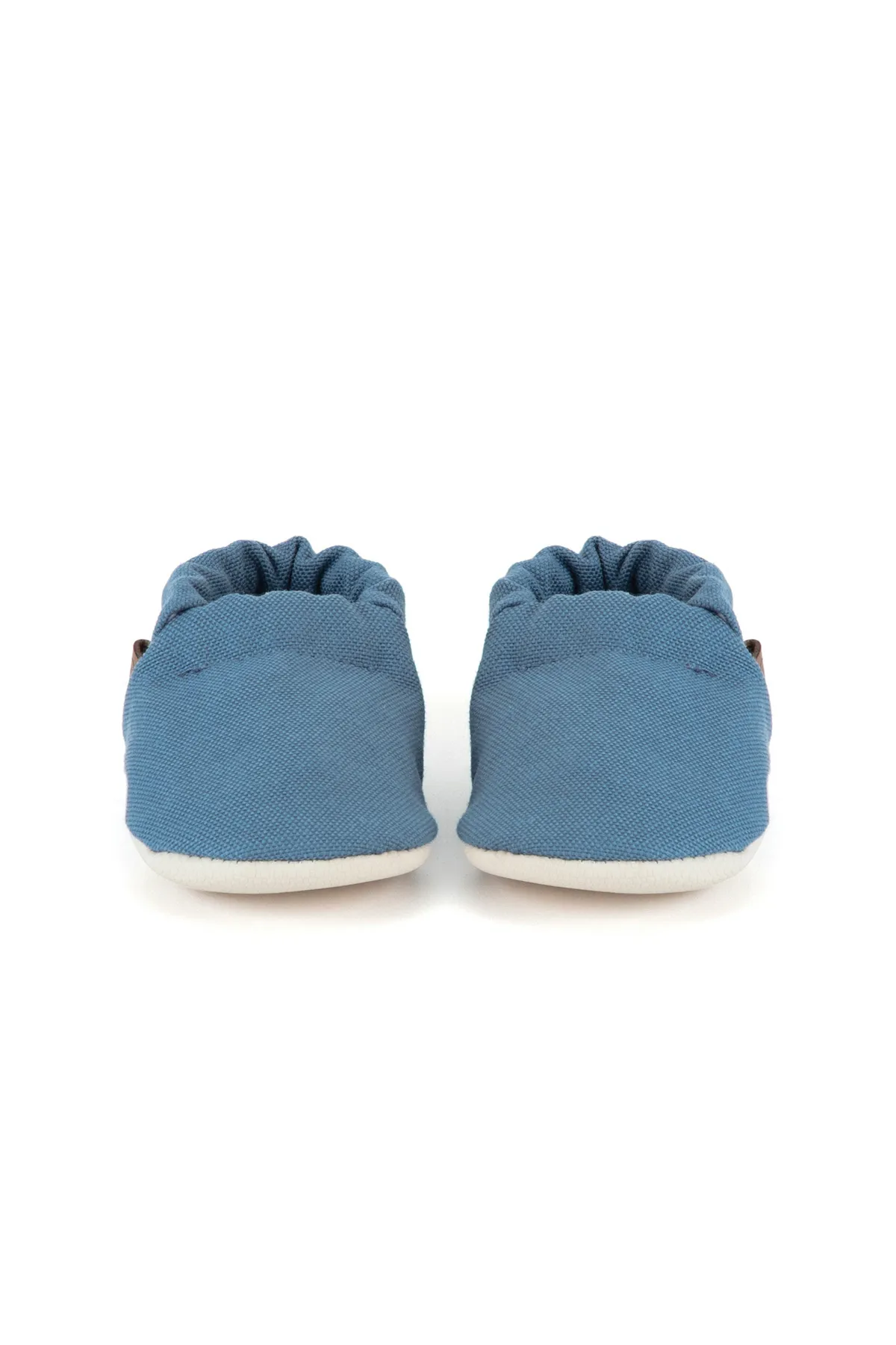 Caluu Baby  Unisex-Stiefeletten aus Öko-Tex-Baumwolle in Jeansblau für Babys