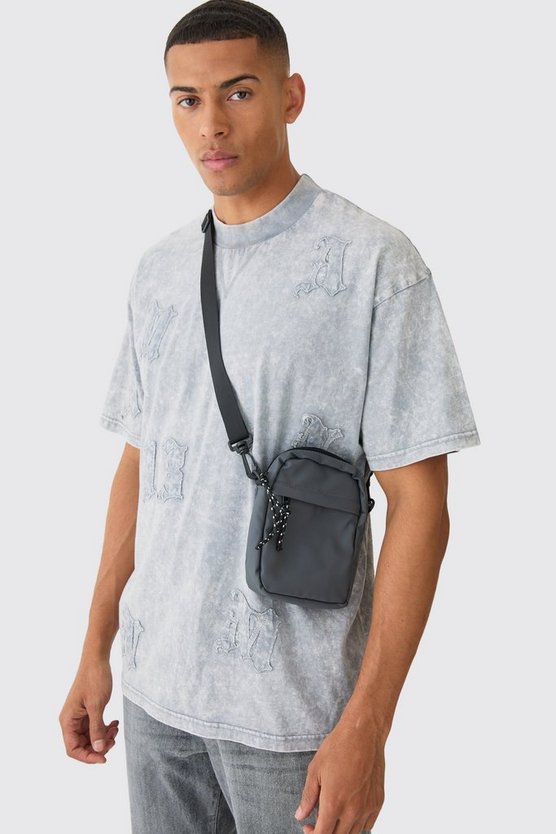 Basic Umhängetasche in Grau