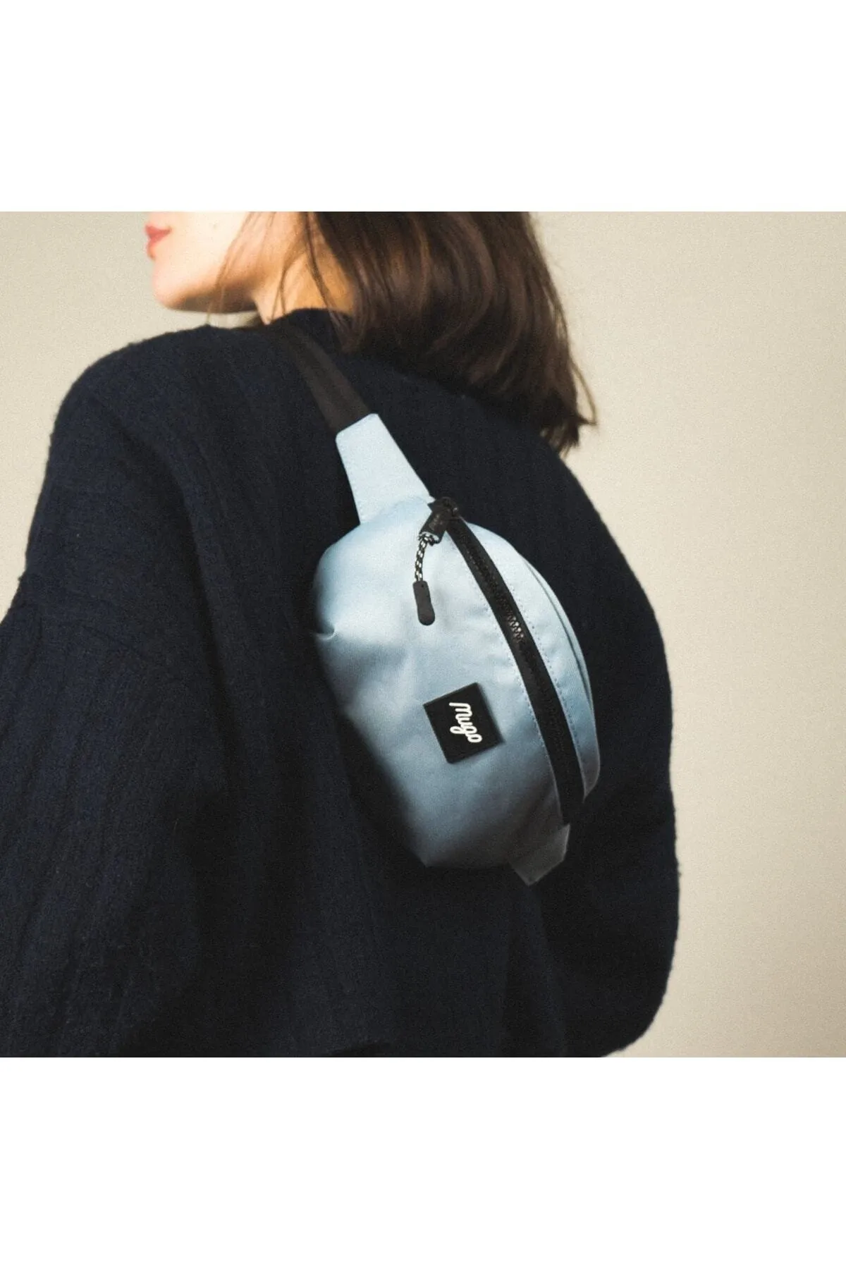 mugo  Mini-Gürteltasche - Hellblau