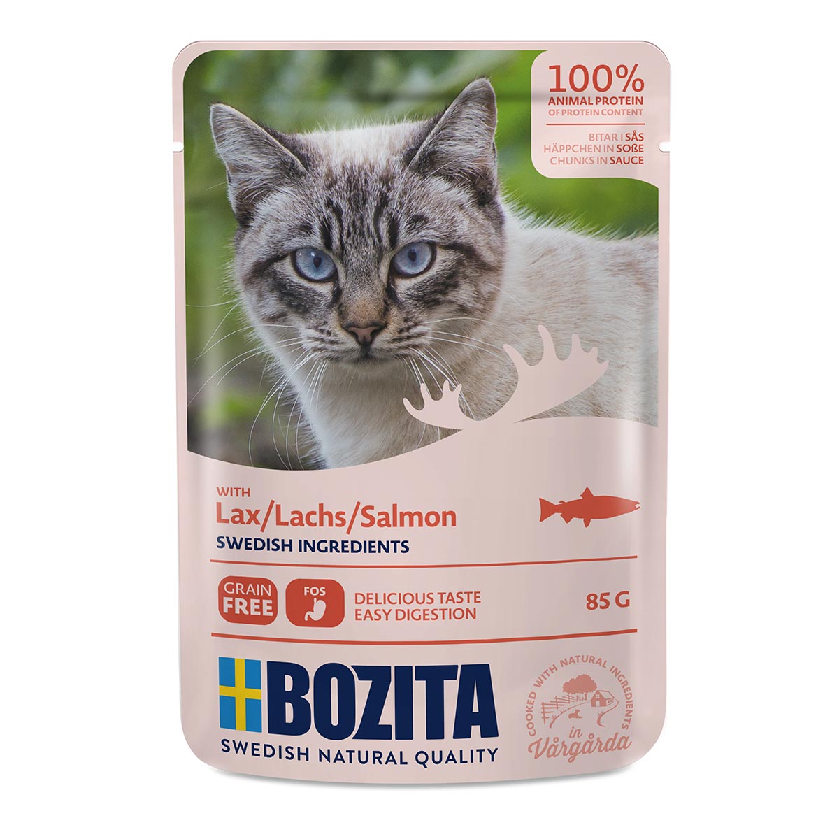 Bozita Pouch Häppchen in Soße mit Lachs kaufen bei ZooRoyal