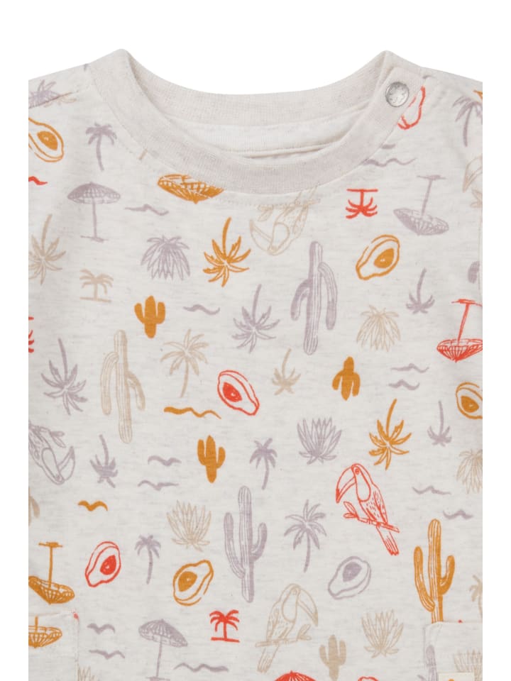 Noppies Strampler Orebro in Tropical pattern Off white günstig kaufen