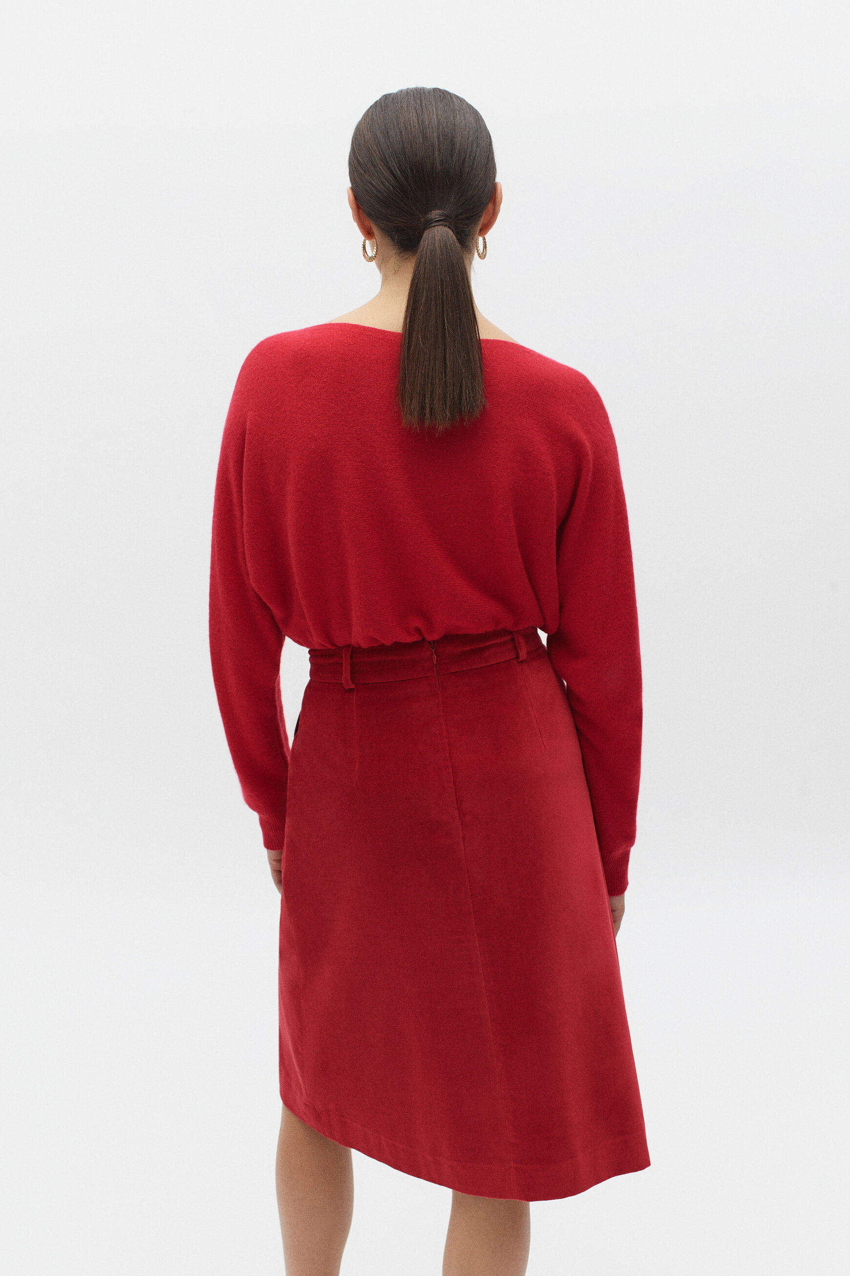 jupe sunny rouge fonce femme