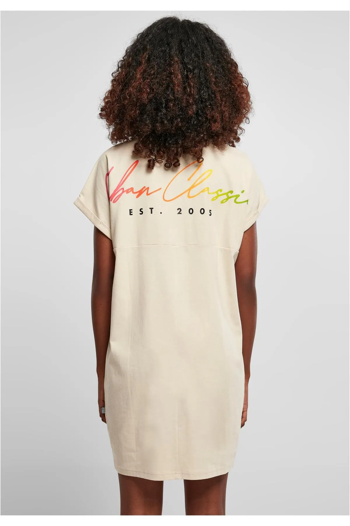 Urban Classics  Damen Rainbow T-Shirt-Kleid für Damen