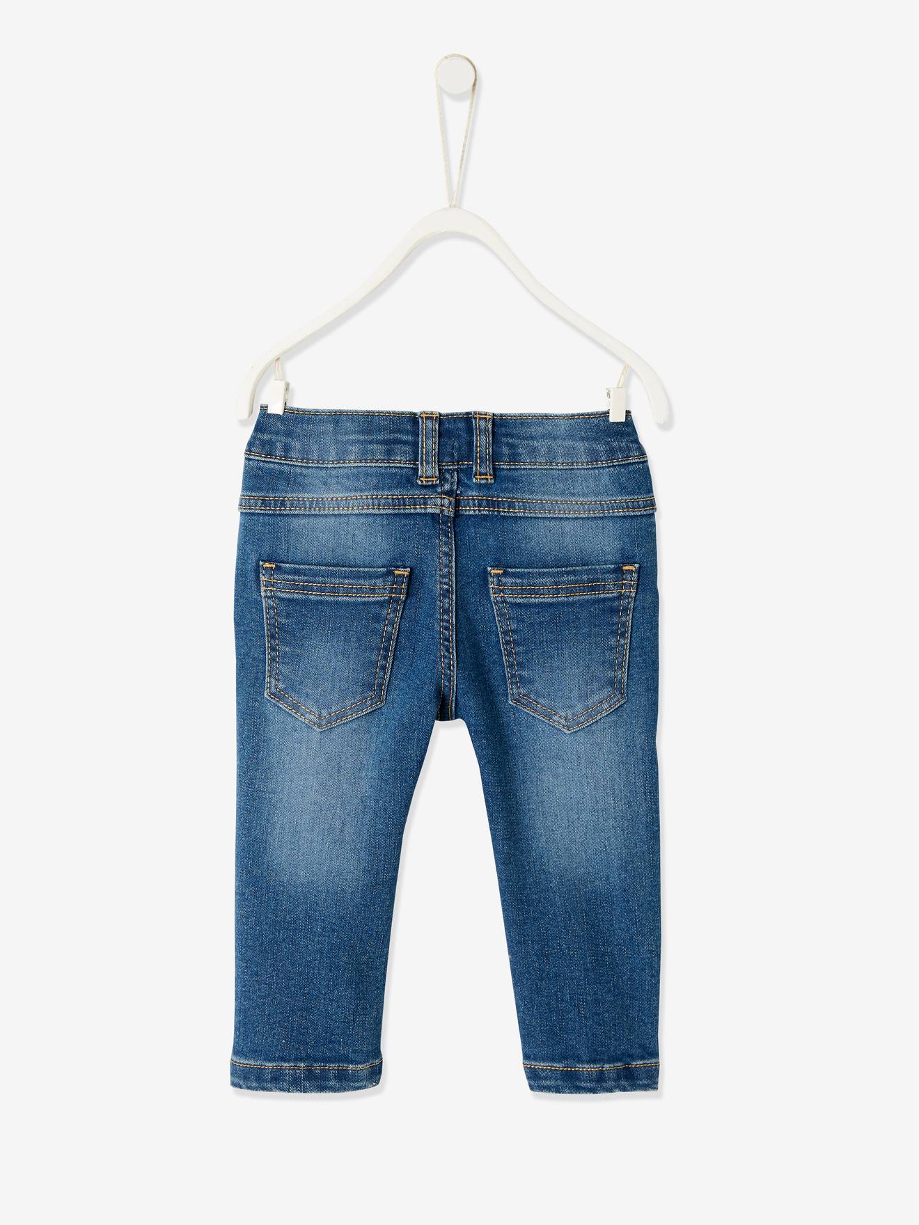 Jean bébé garçon coupe droite BASICS stone