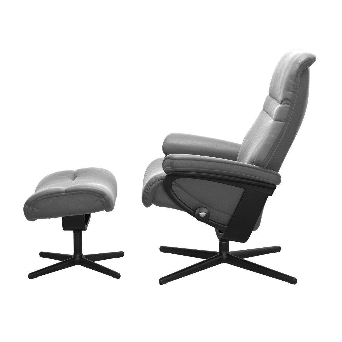 Stressless Sessel Sunrise Cross mit Hocker Grey