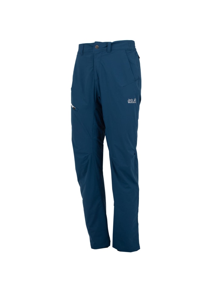 Jack Wolfskin Hose Hilltop 4-Way-Stretch Pants UV in Blau günstig kaufen 50