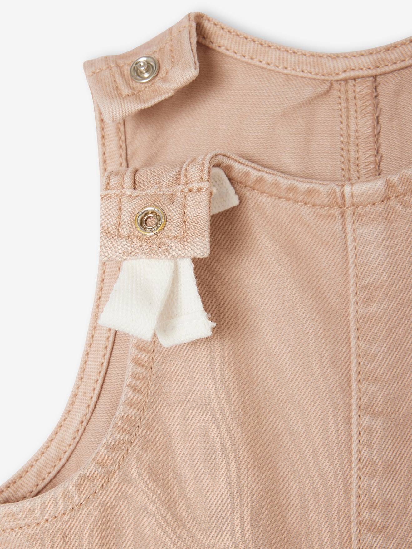 Vertbaudet Mädchen Baby Latzhose Oeko-Tex - cappuccino