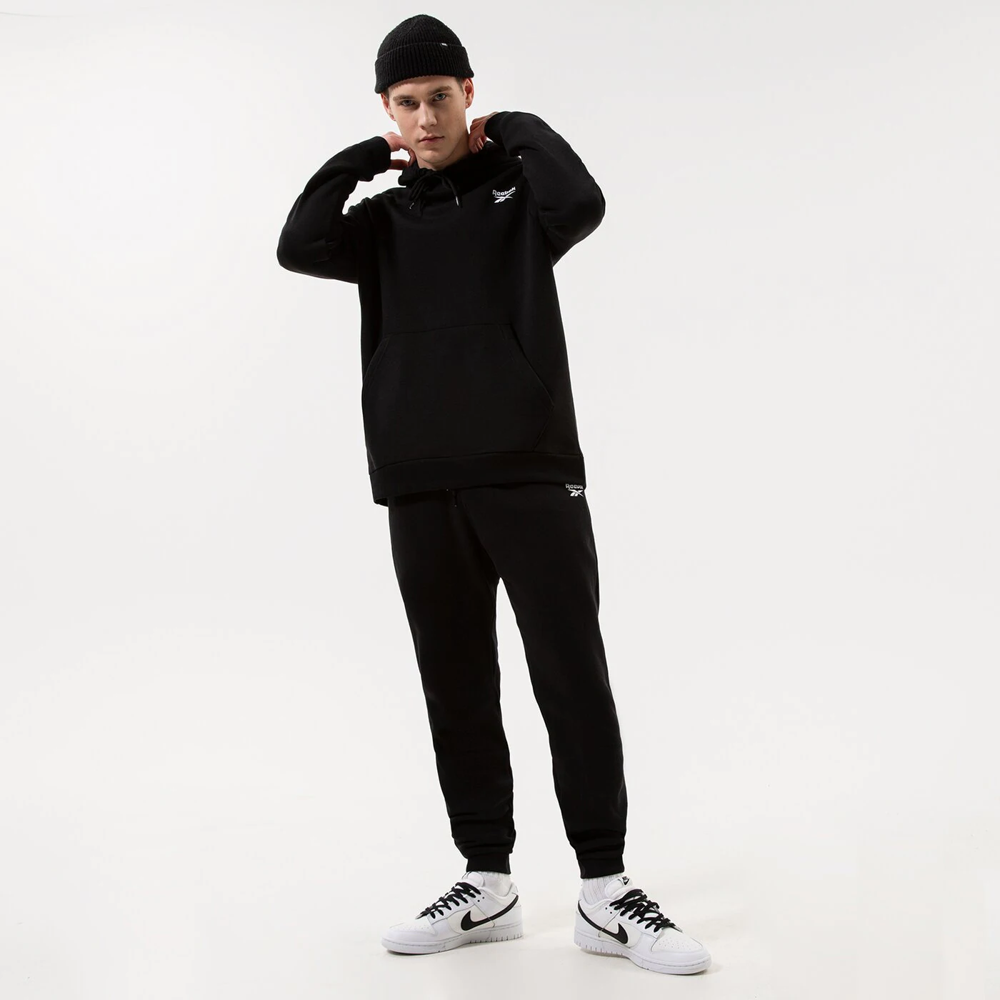 REEBOK HOSE RI LEFT LEG JOGGER Schwarz