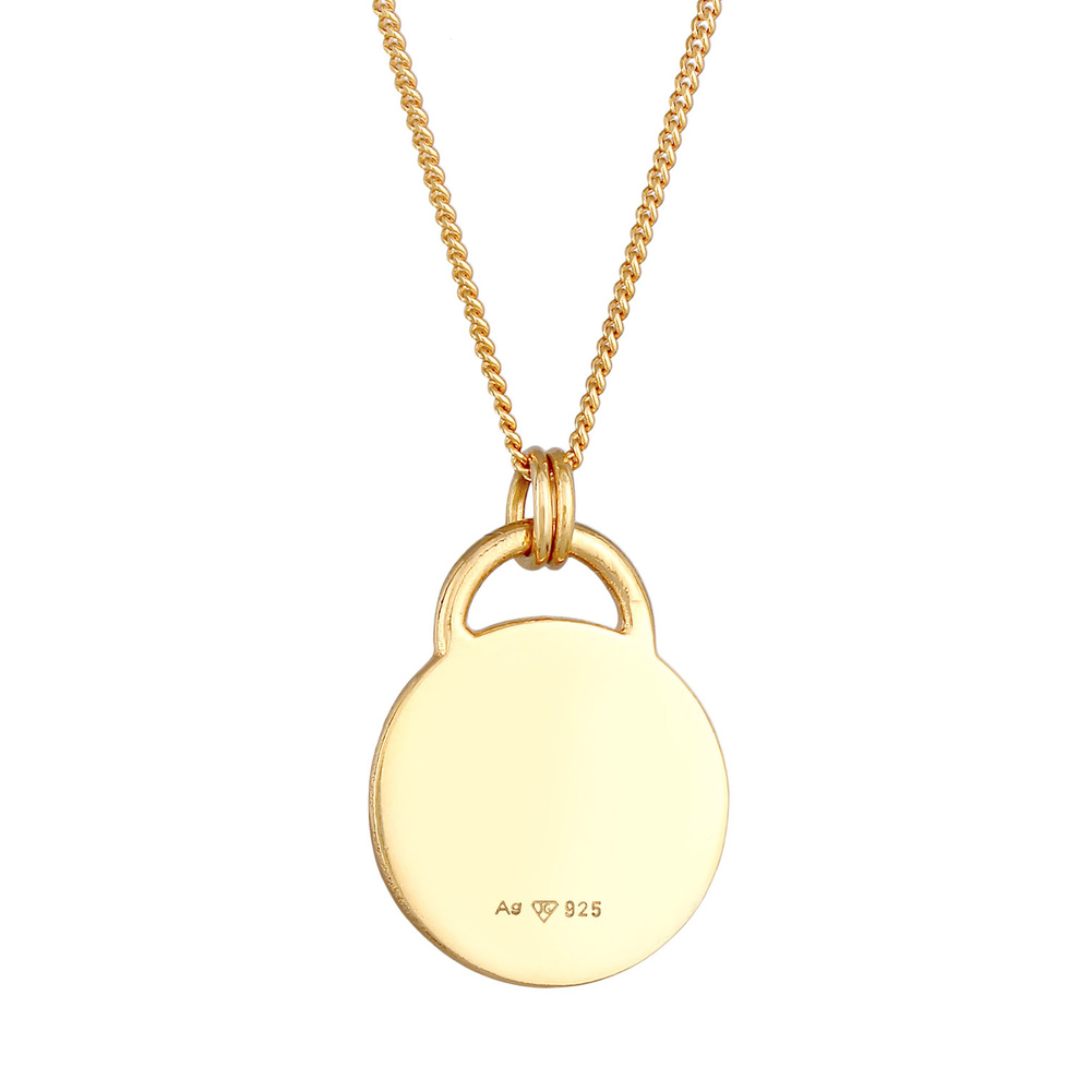 Elli Elli Collier Pendentif marguerite pour Femmes Ludique avec émail en argent sterli Bijoux