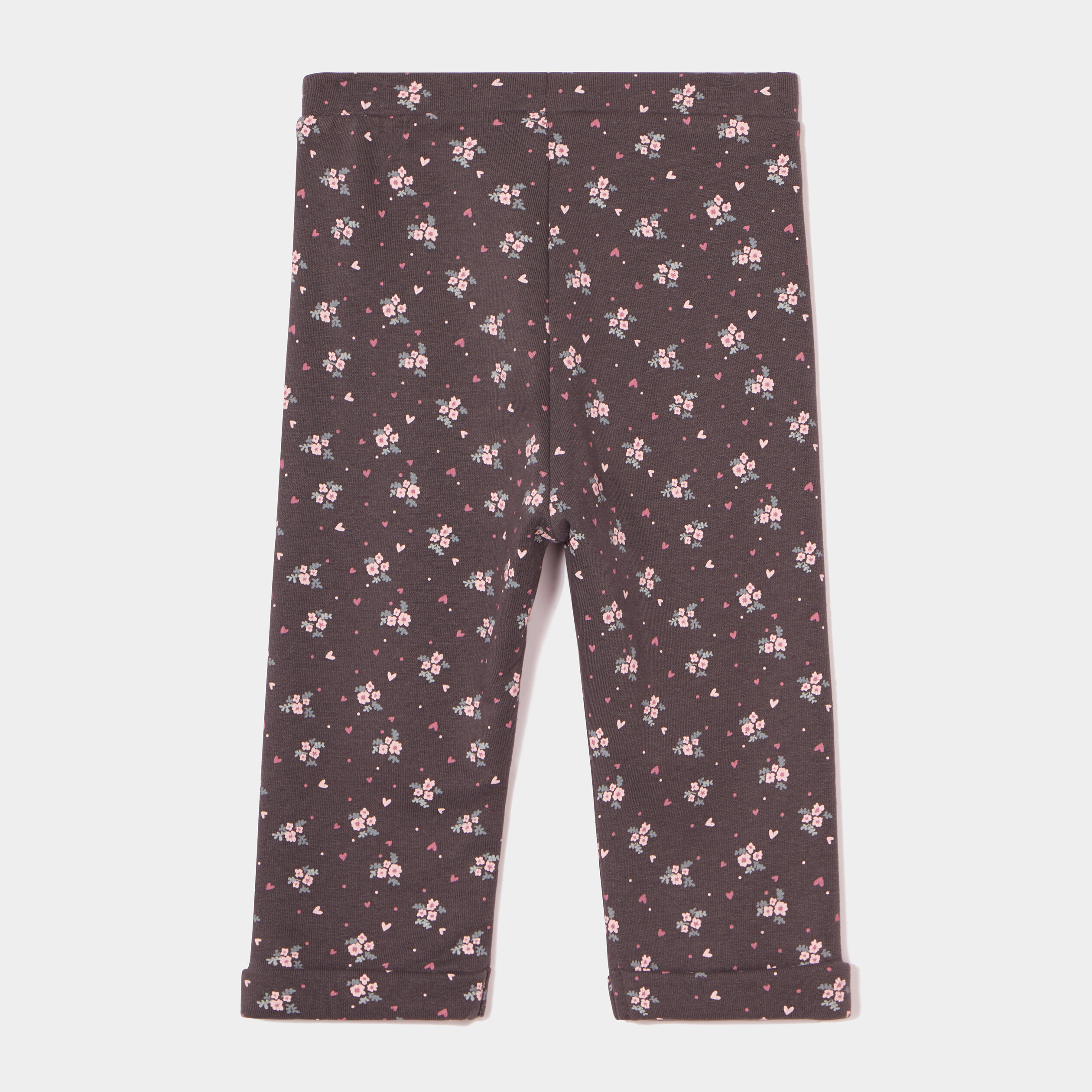 Jegging taille élastiquée avec noeud gris foncé bébé fille | La Halle