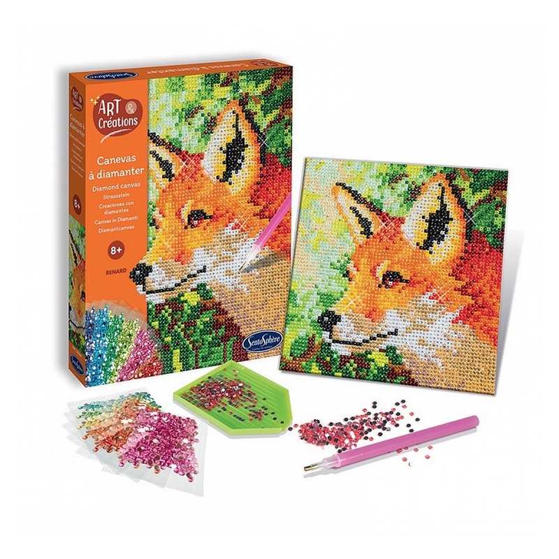 Canevas à diamanter Renard, Art et creations Sentosphère