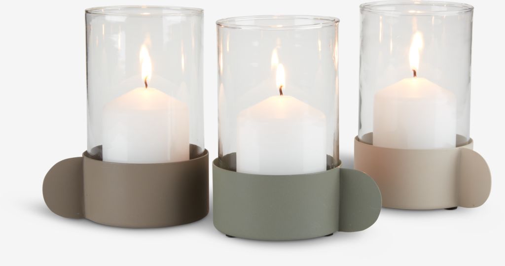 GULBUG GULBUG candle lantern Ø10xH16cm mix