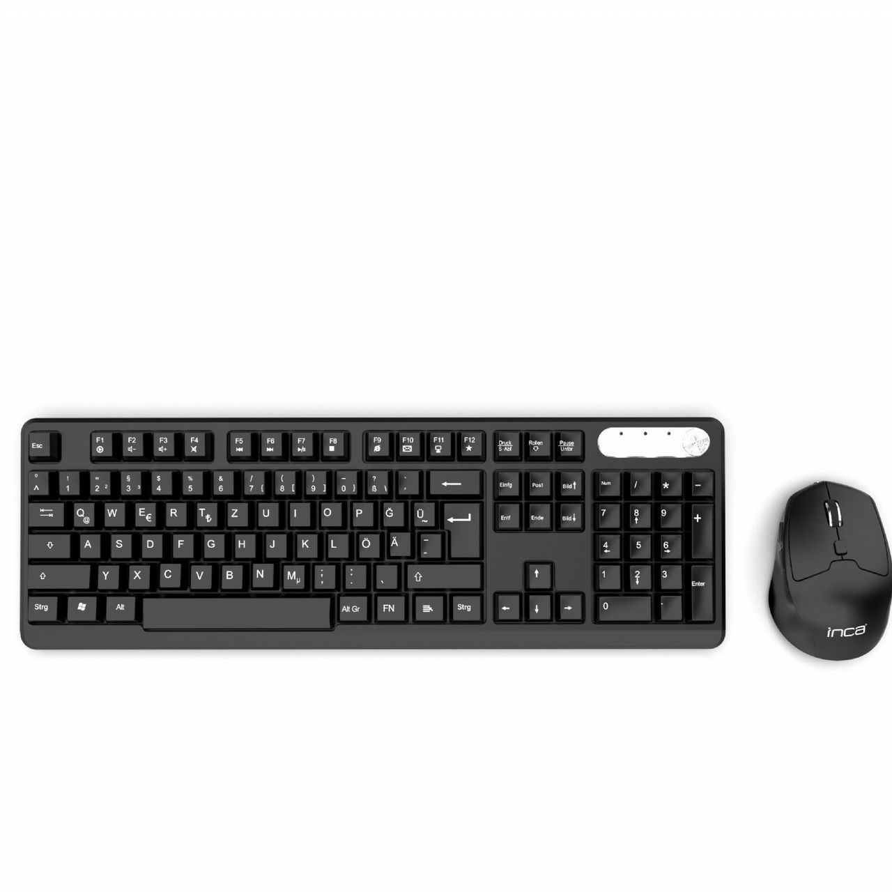 Inca IWS-549U Wiederaufladbare Tastatur und Maus set, wireless Set, Multimedia-Tastatur und Maus Set