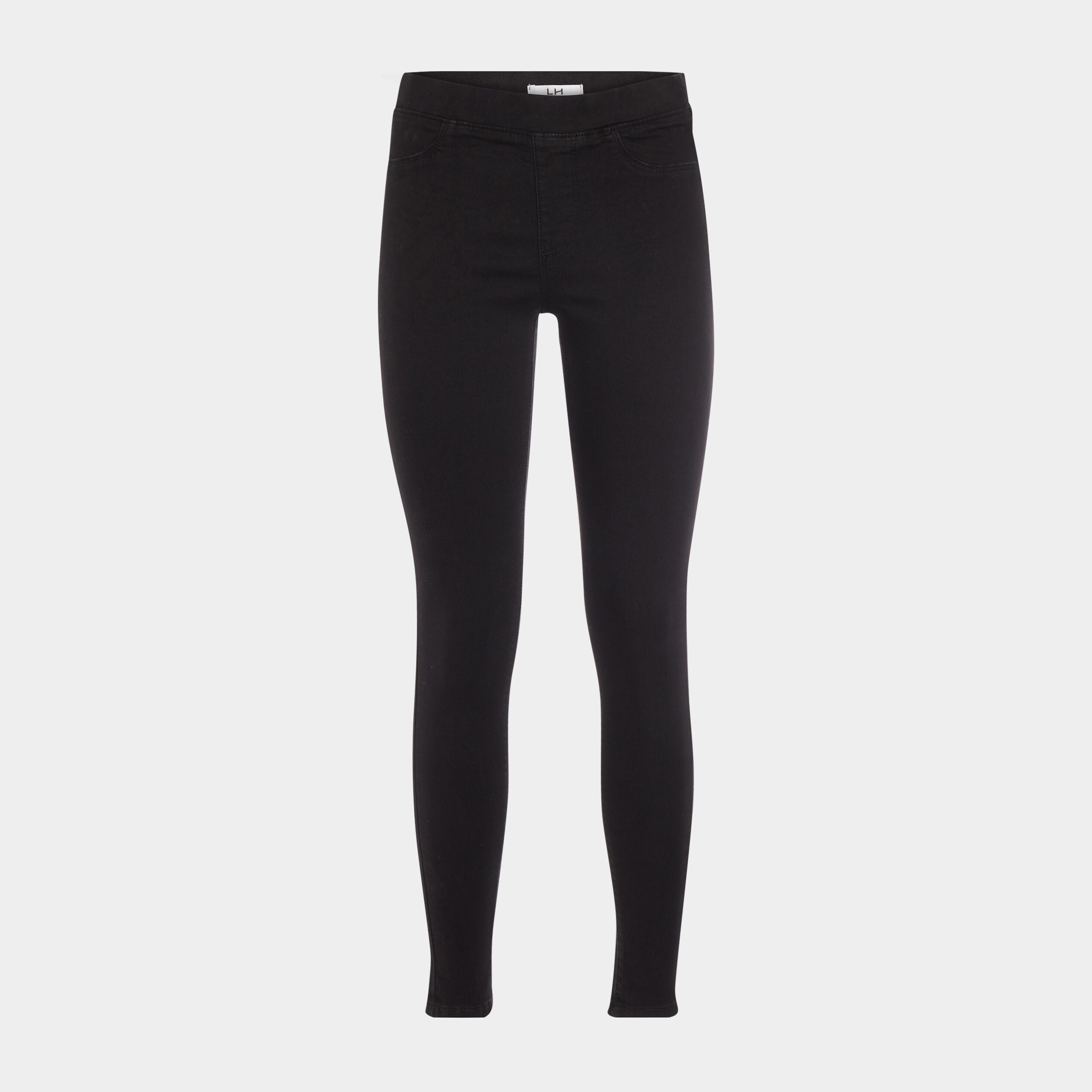Jegging taille standard denim noir femme | La Halle