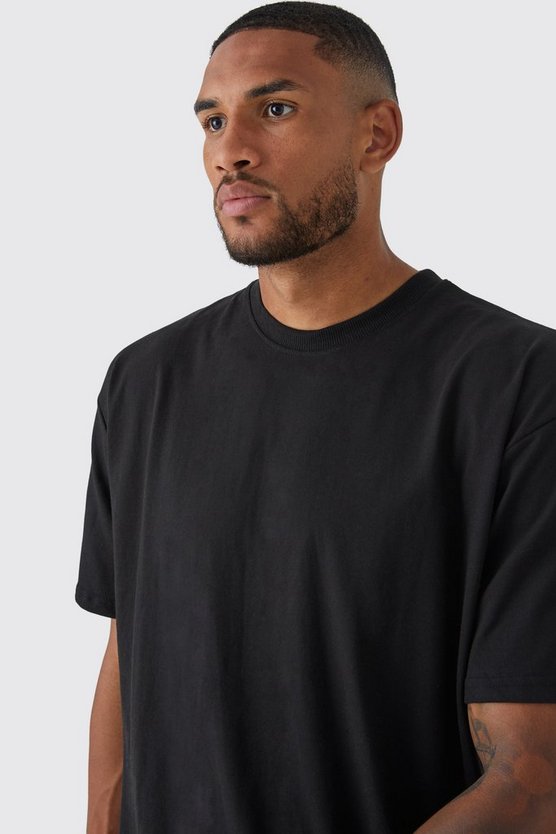Tall Oversize Basic Rundhals T-Shirt
