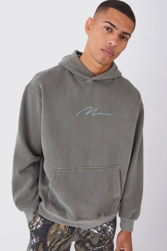 Bestickter Oversize Hoodie