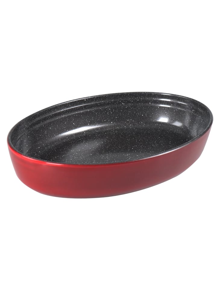 Stoneline Auflaufform Oval 34x24 cm in Rot günstig kaufen onesize