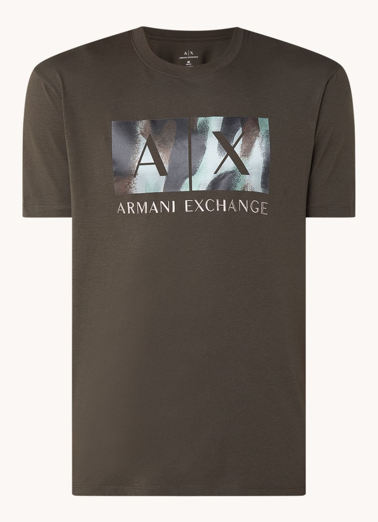 Tricou Armani Exchange cu logo imprimat