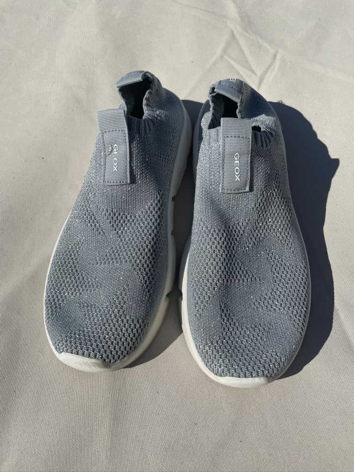 Geox Sneakers „Aril“ Hellgrau, günstig kaufen 37