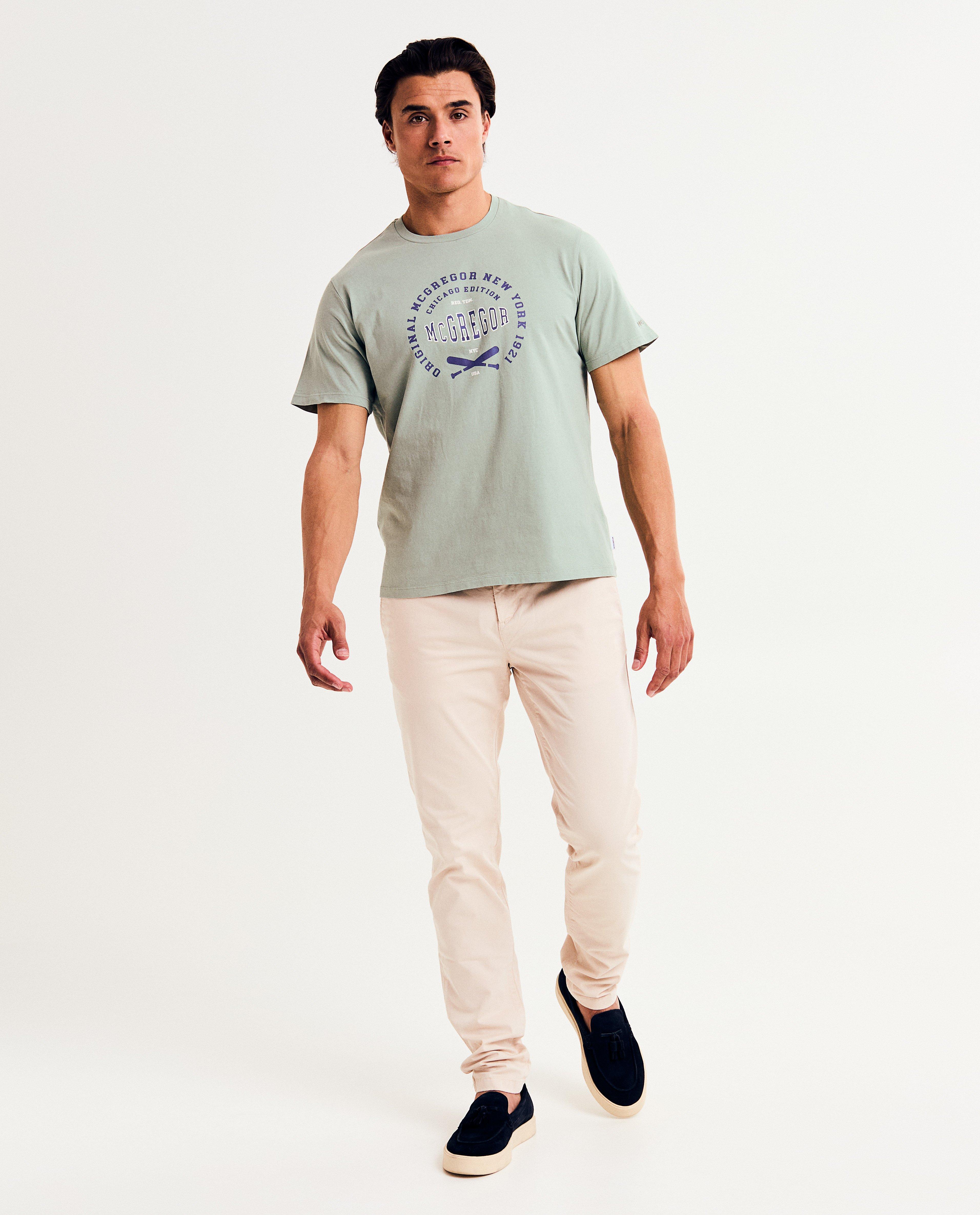 Tricou McGregor cu inscripție verde deschis