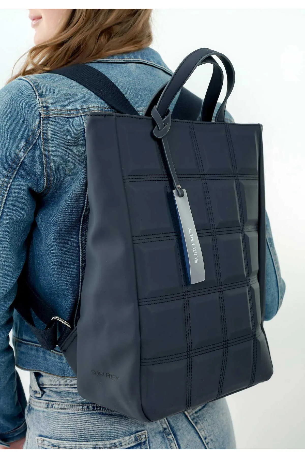 SURI FREY  Rucksack - Blau - Unifarben