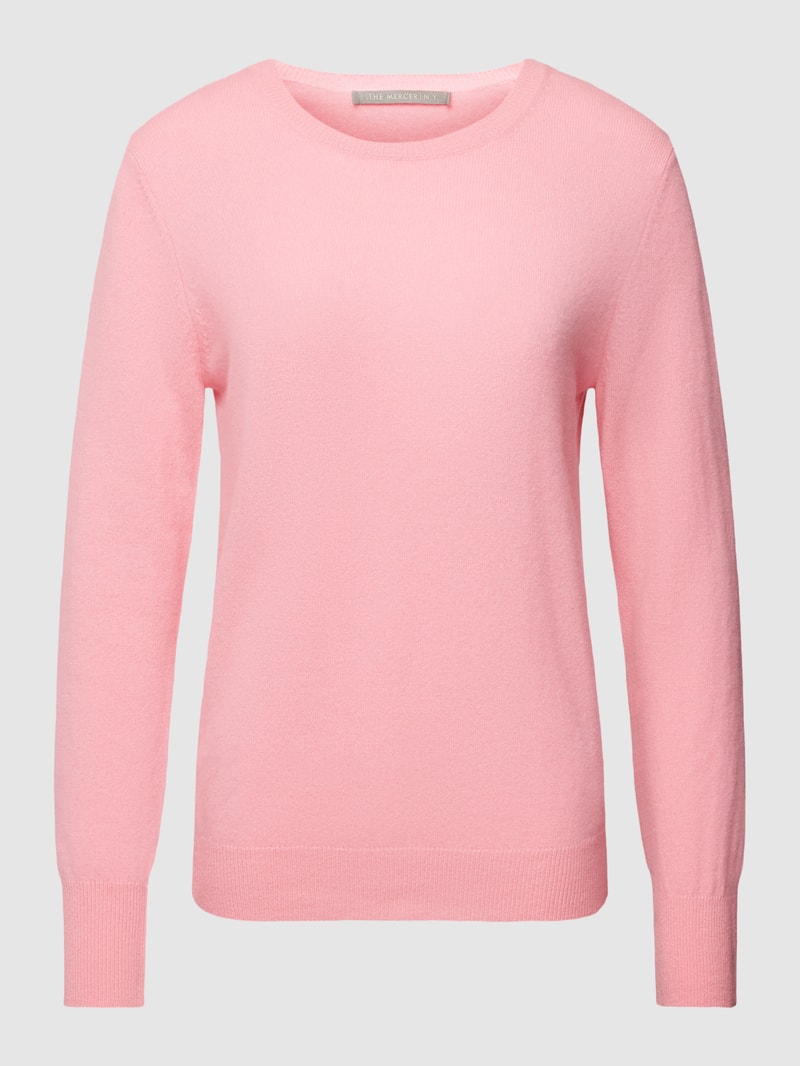 Strickpullover mit Rundhalsausschnitt im 2er-Pack in pink