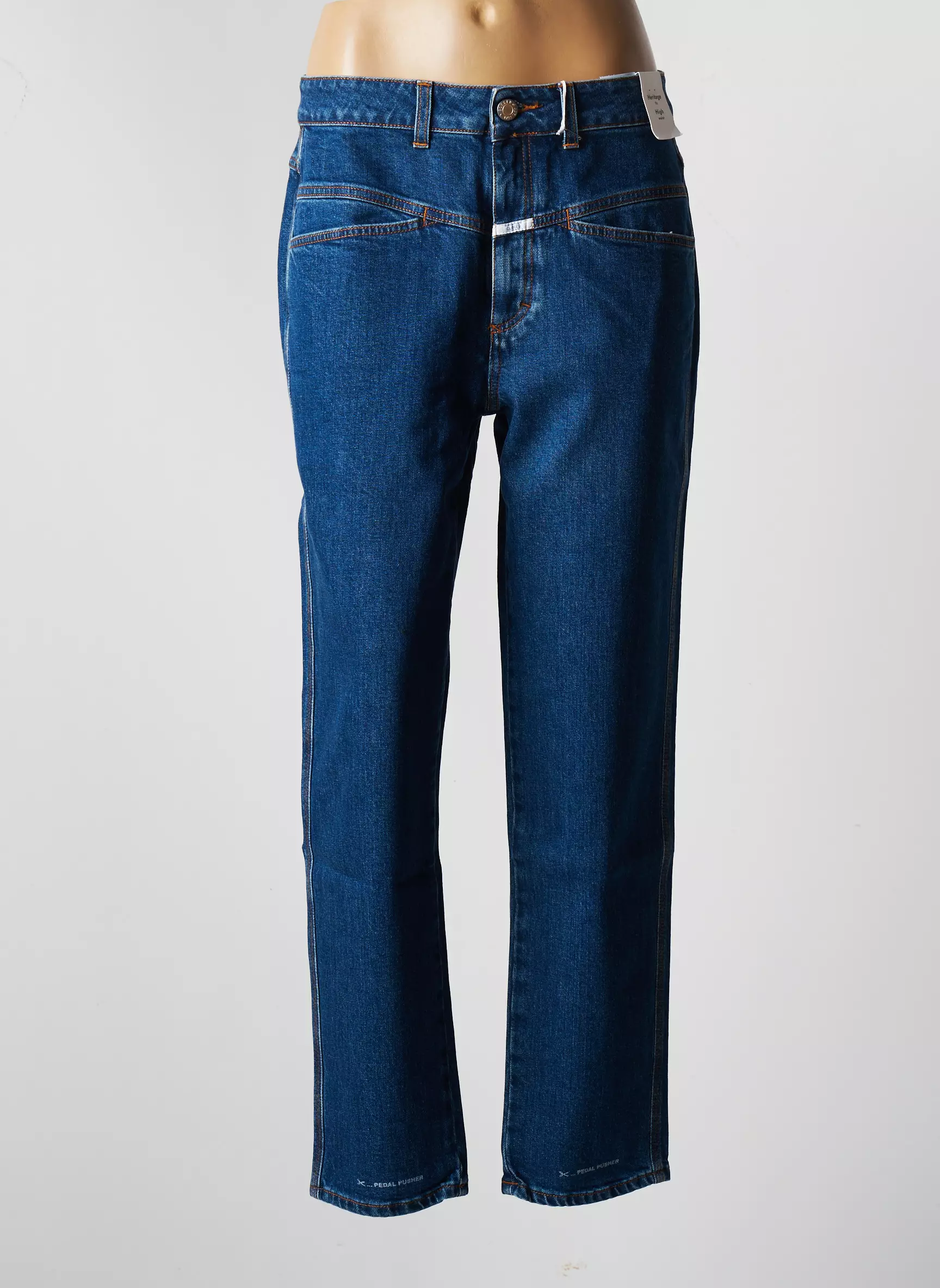 Closed Jeans Coupe Slim Femme couleur bleu