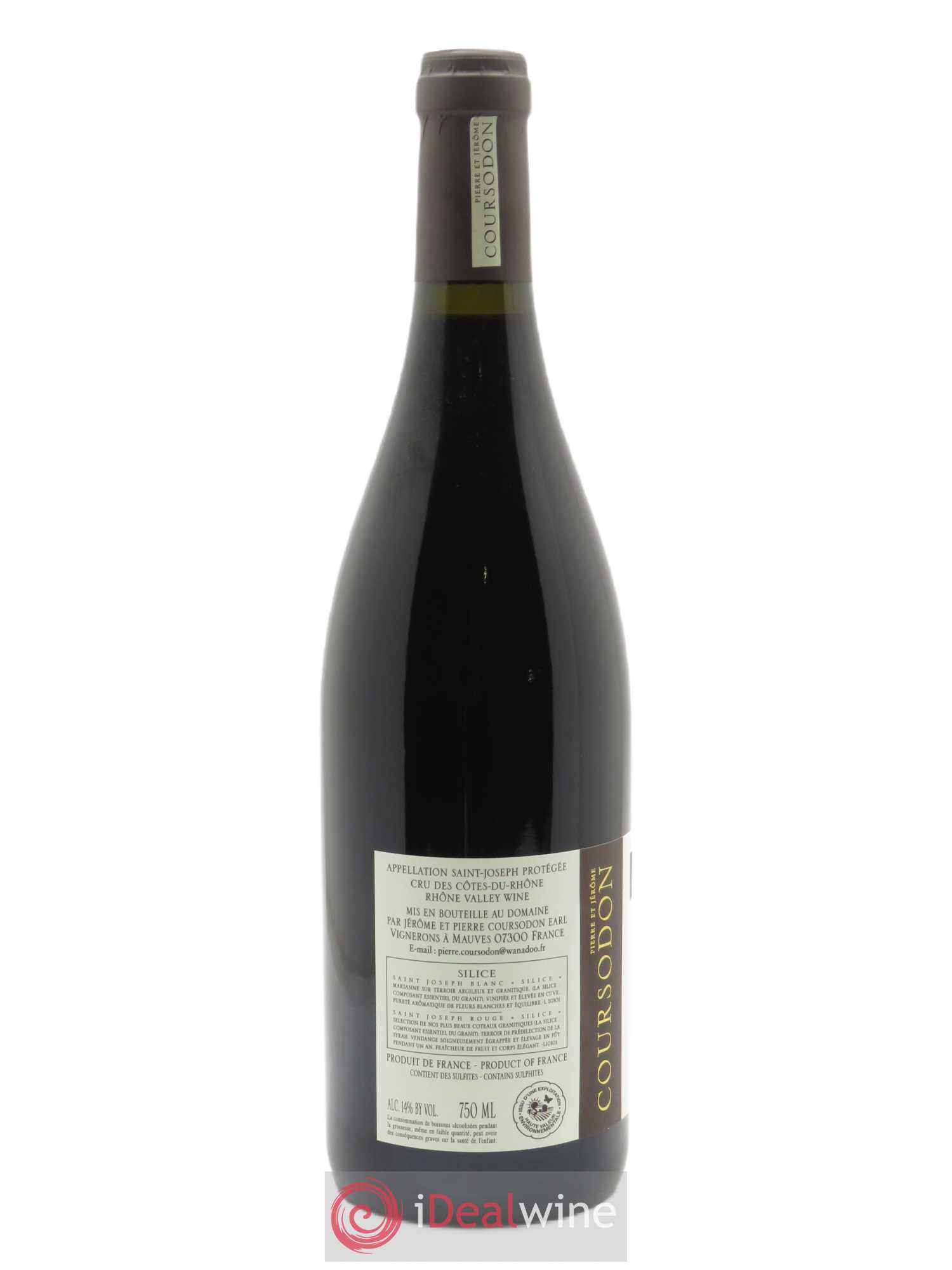 Saint-Joseph Silice Pierre et Jérôme Coursodon  2020 - Lot de 1 Bouteille