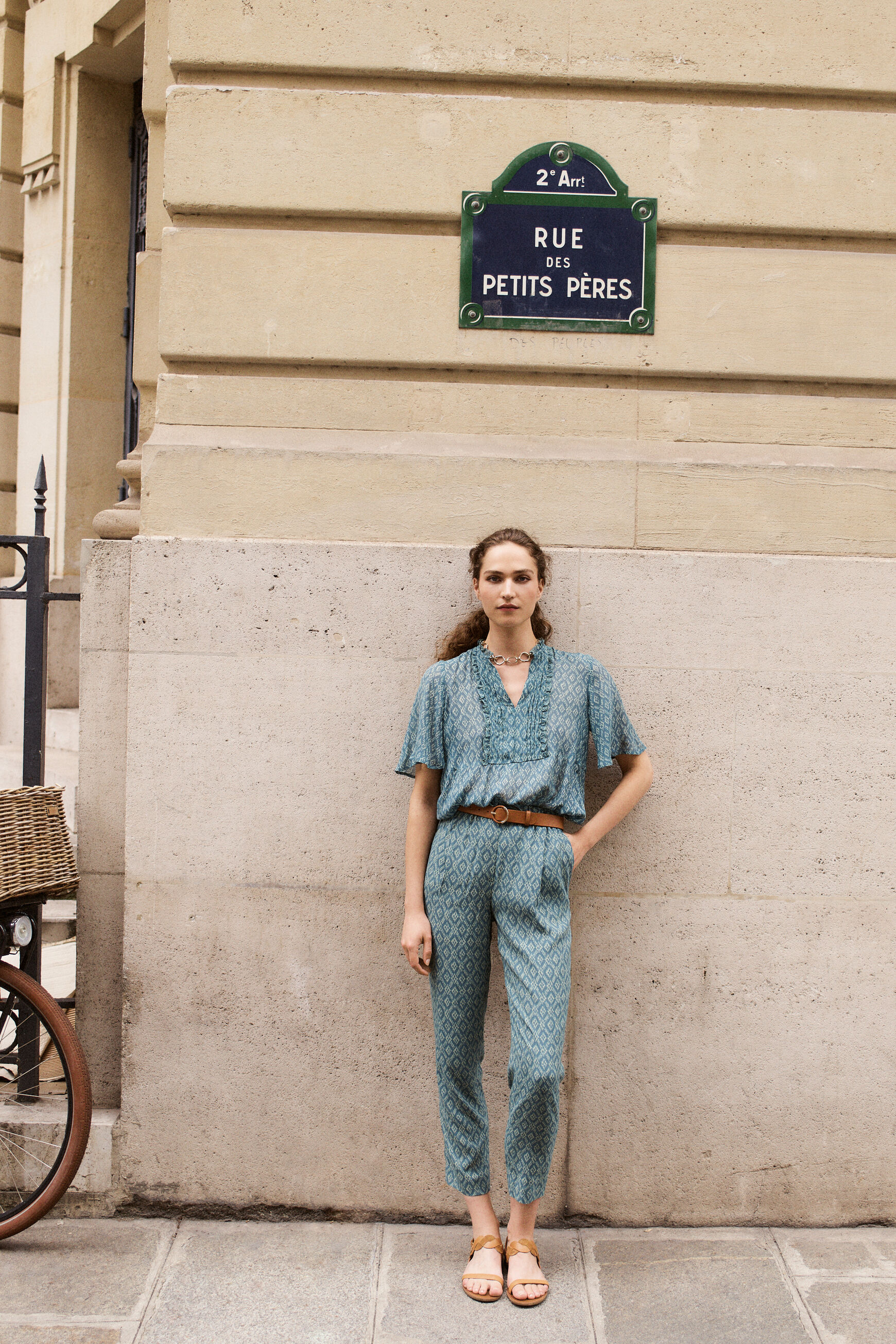 pantalon bobby vert clair femme