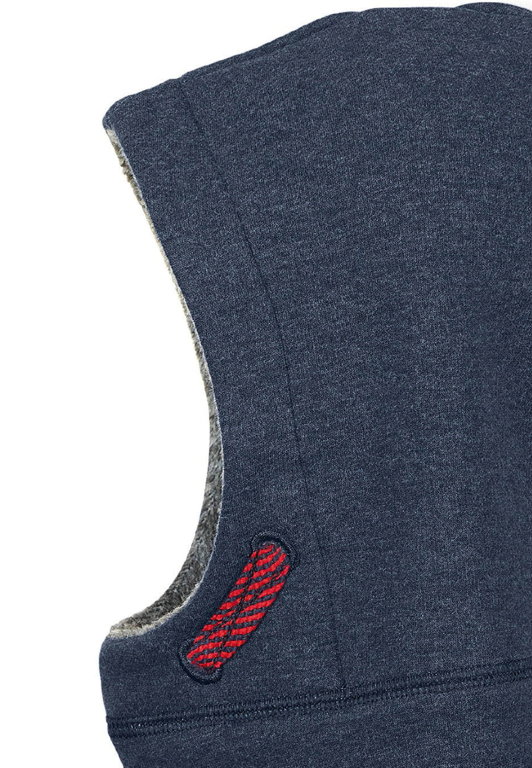 Schalmütze in Marine aus Jersey Melange