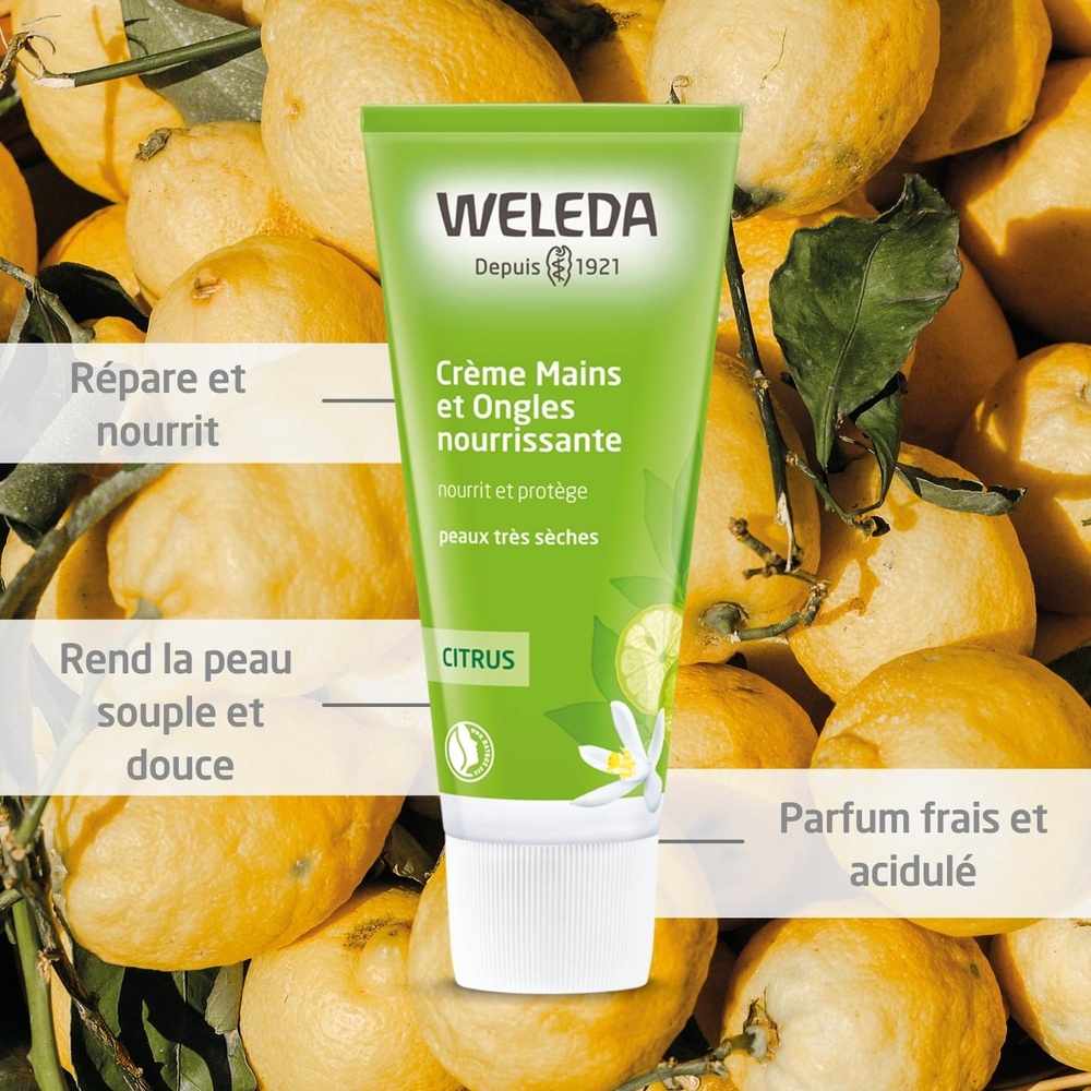 WELEDA CITRUS Crème Mains et Ongles nourrissante Soins des mains
