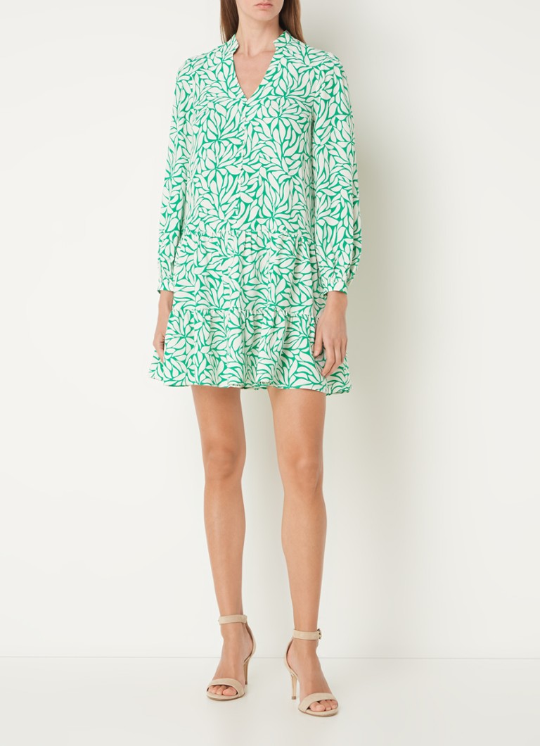 Rochie scurtă tunică Penele de la Phase Eight cu imprimeu de frunze