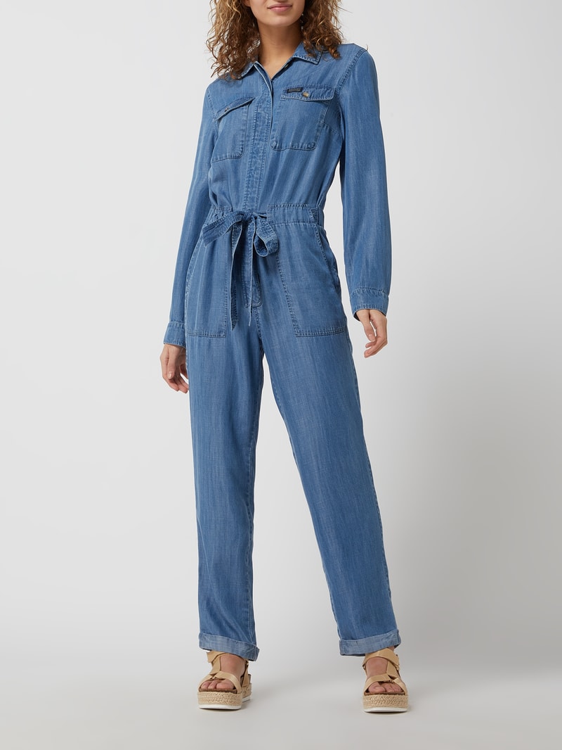 Jumpsuit aus Light-Denim in jeans