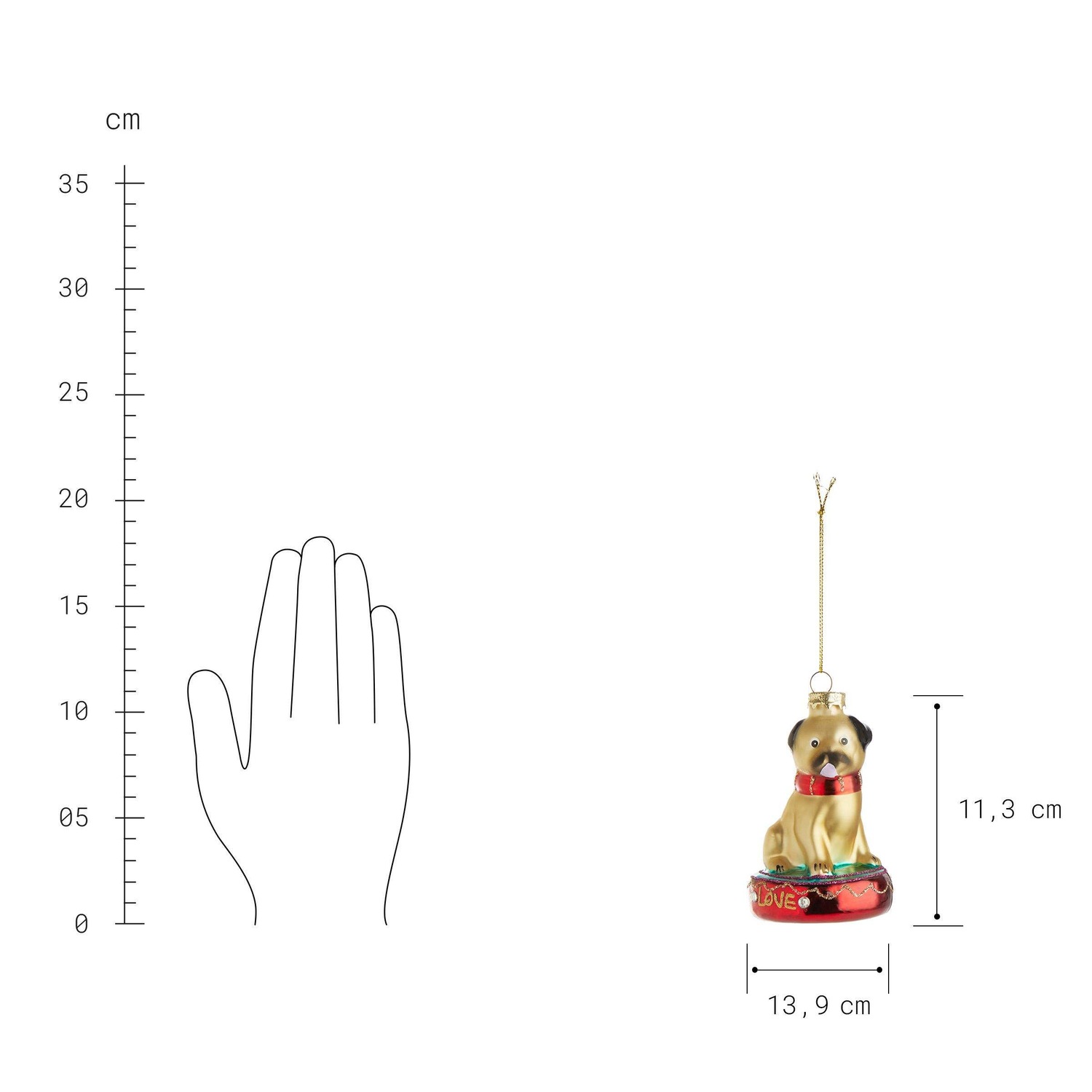 HANG ON Anhänger Mops