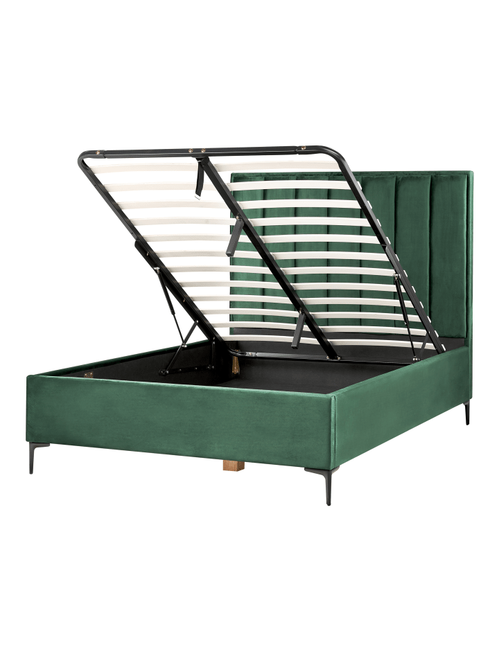 Beliani Schlafzimmer Set SEZANNE in Grün/Schwarz günstig kaufen onesize