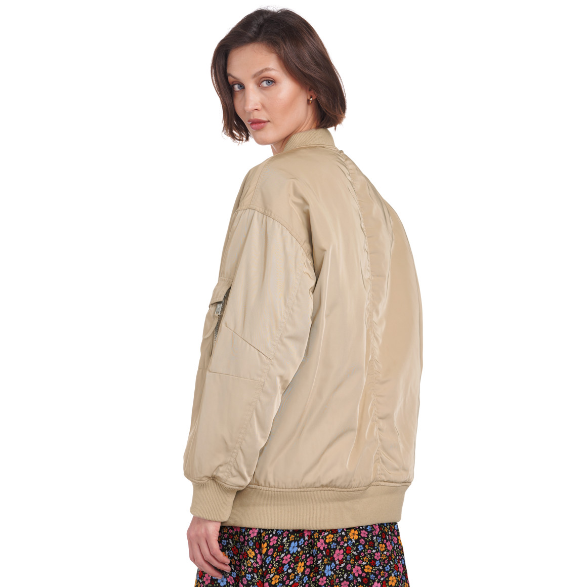Damen Bomberjacke mit Reißverschluss