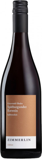 2019 Spätburgunder Edition halbtrocken - Weingut Zimmerlin