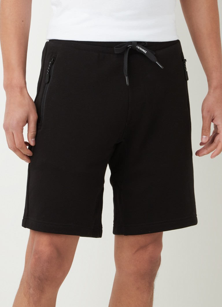 Pantaloni scurți largi cu buzunare cu fermoar Armani Exchange