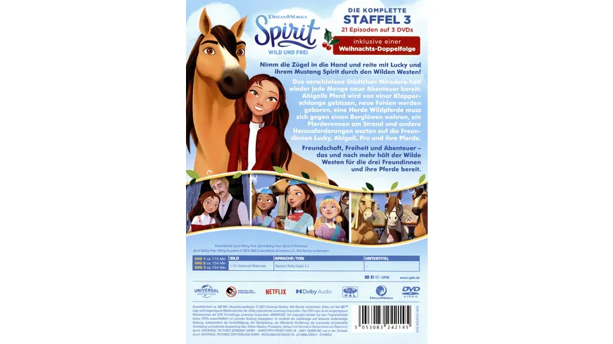 Spirit: Wild und frei - Die komplette Staffel 3  [3 DVDs]