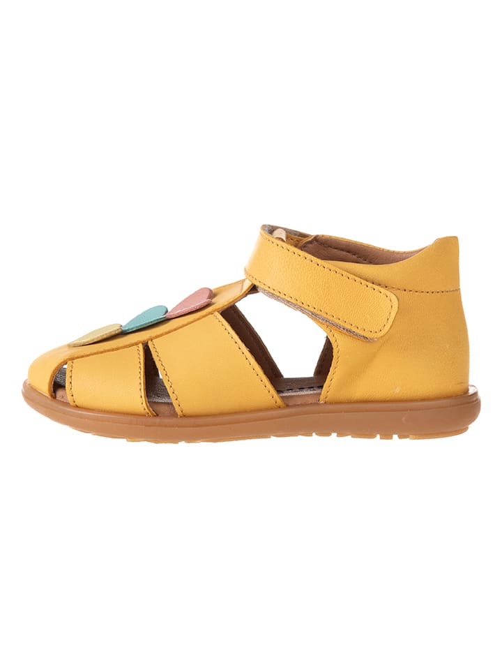 kmins Leder-Halbsandalen in Gelb günstig kaufen