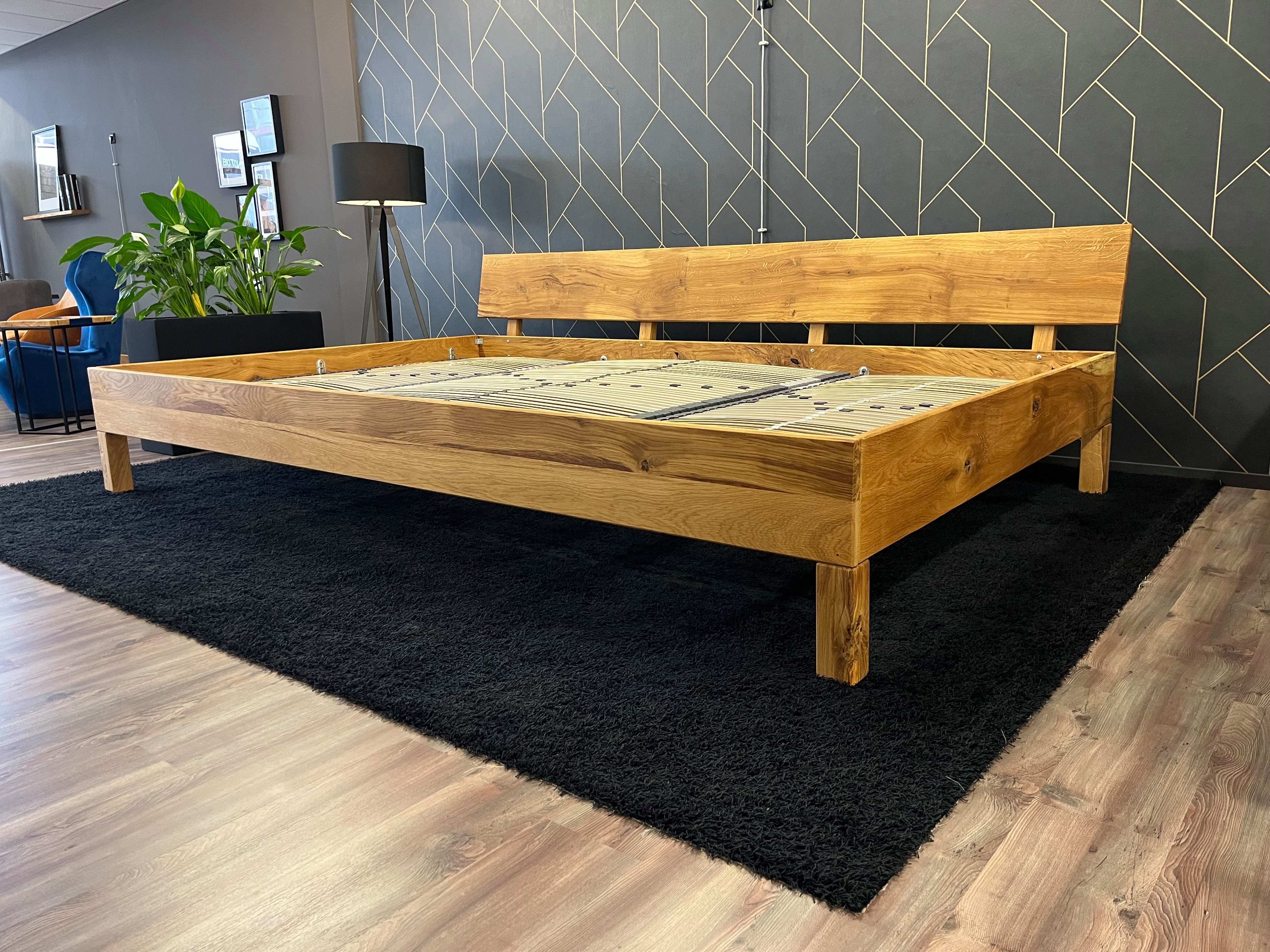 Gowld Massivholzbett Family (Eiche massiv, geschliffen und geölt, Familienbett Co-Sleeping), bis 400x220cm