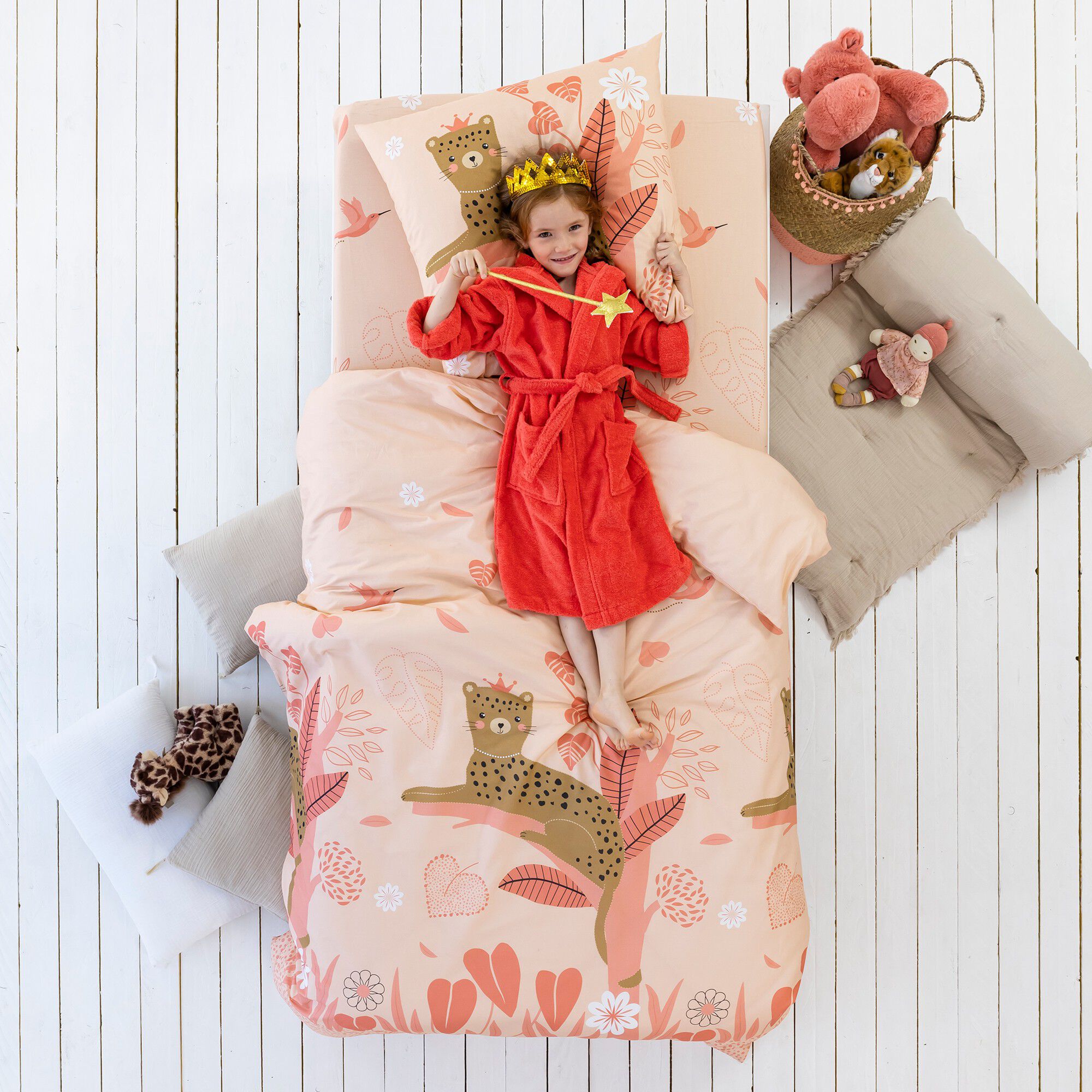 Linge de lit enfant Reina imprimé 1 personne